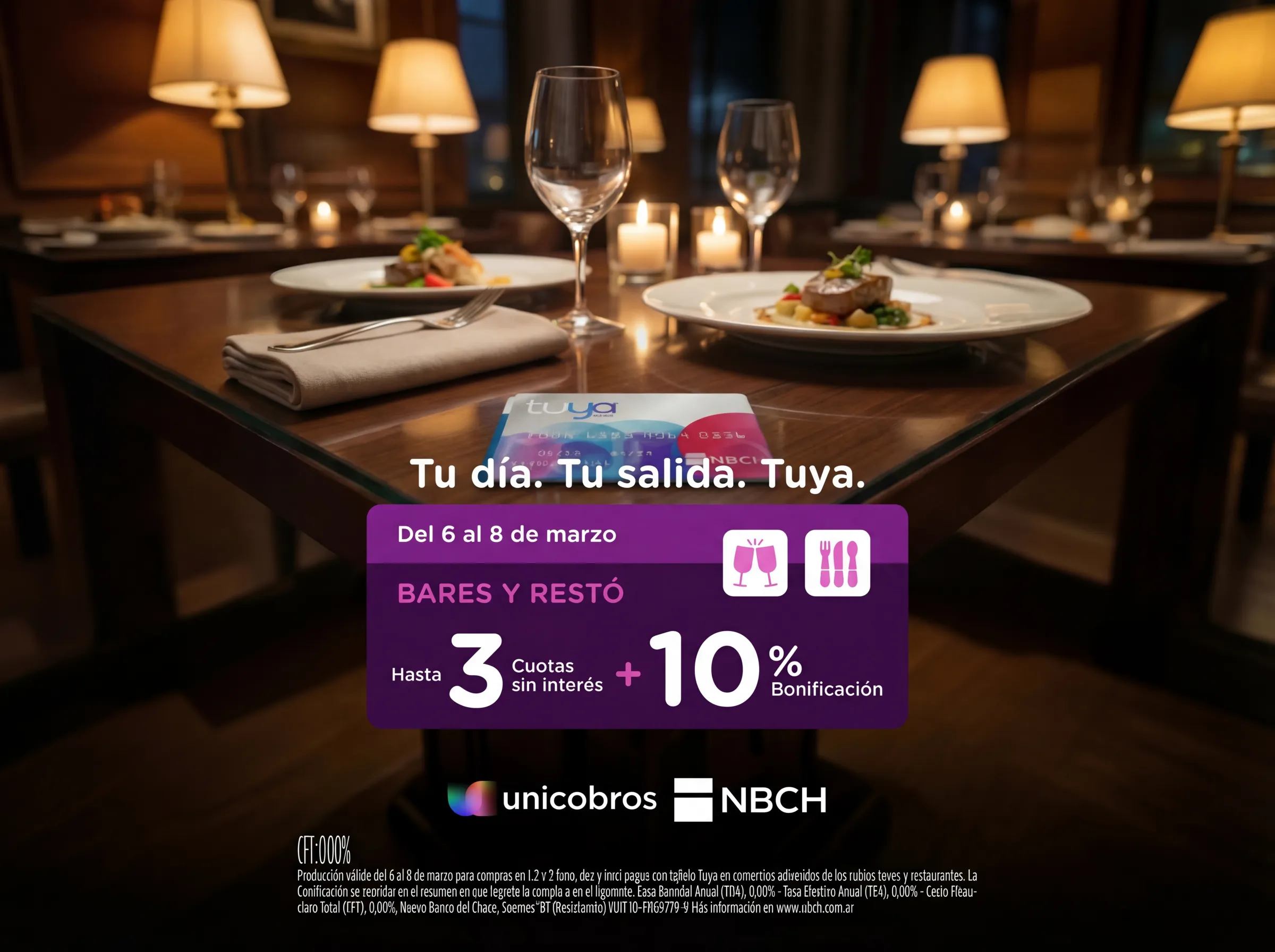 Tu día. Tu salida. Tuya.