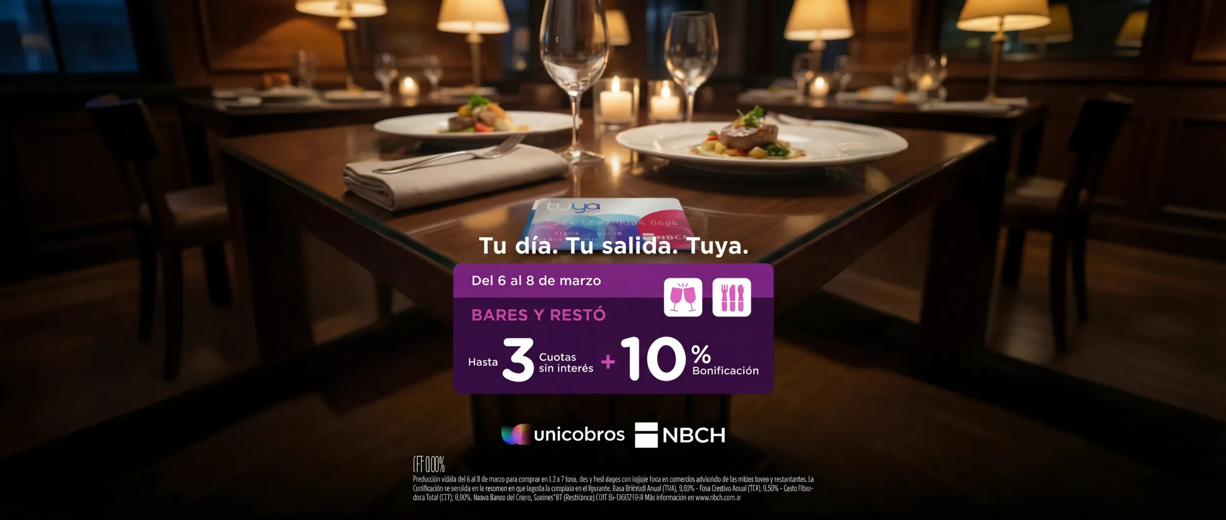 Tu día. Tu salida. Tuya.